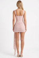 Sweetheart Neck Wide Strap Mini Dress