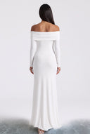 Off-Shoulder Long Sleeve Bodycon Maxi Dress
