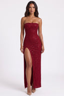 Split Tube Maxi Dress