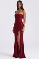 Split Tube Maxi Dress