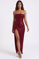 Split Tube Maxi Dress