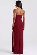 Split Tube Maxi Dress