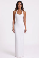 Halter Neck Sleeveless Maxi Dress