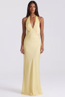 Halter Neck Sleeveless Maxi Dress