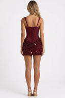 Sequin Wide Strap Mini Dress